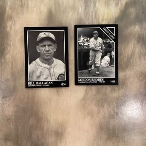 Classic Baseball Card Duo - Black Frame